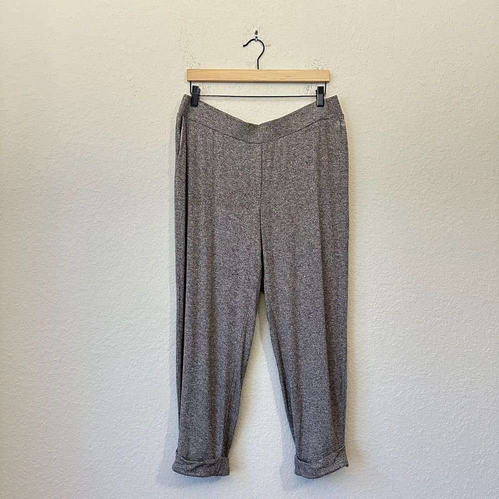 J. JILL Wearever Collection Cuffed Jogger Pants Pull On Pumice